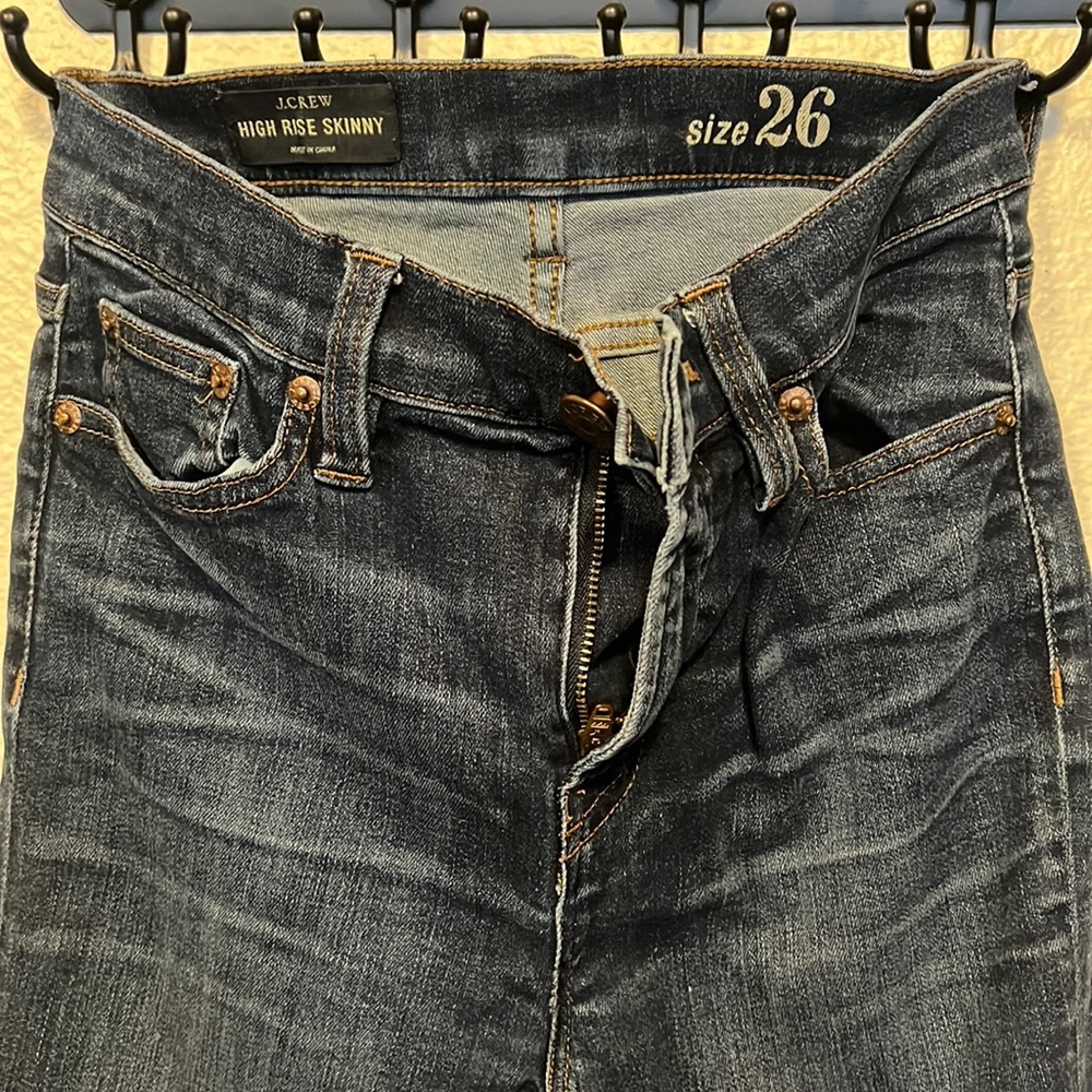 J Crew high rise skinny jeans